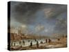 River View in the Winter-Aert van der Neer-Stretched Canvas