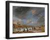 River View in the Winter-Aert van der Neer-Framed Art Print