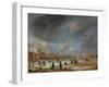 River View in the Winter-Aert van der Neer-Framed Art Print