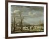 River View in the Winter-Aert van der Neer-Framed Art Print