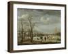 River View in the Winter-Aert van der Neer-Framed Art Print