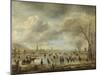 River View in Winter-Aert van der Neer-Mounted Art Print