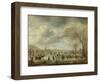 River View in Winter-Aert van der Neer-Framed Art Print