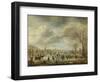 River View in Winter-Aert van der Neer-Framed Art Print