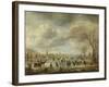 River View in Winter-Aert van der Neer-Framed Art Print