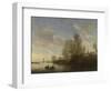 River View Near Deventer, Salomon Van Ruysdael-Salomon van Ruysdael-Framed Art Print