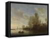 River View Near Deventer, Salomon Van Ruysdael-Salomon van Ruysdael-Framed Stretched Canvas