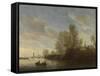 River View Near Deventer, Salomon Van Ruysdael-Salomon van Ruysdael-Framed Stretched Canvas