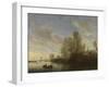 River View Near Deventer, Salomon Van Ruysdael-Salomon van Ruysdael-Framed Art Print