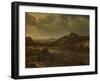 River View with Ferry-Herman Saftleven-Framed Art Print