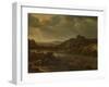 River View with Ferry-Herman Saftleven-Framed Art Print
