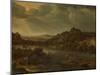 River View with Ferry-Herman Saftleven-Mounted Art Print