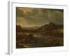 River View with Ferry-Herman Saftleven-Framed Art Print