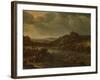 River View with Ferry-Herman Saftleven-Framed Art Print