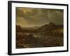 River View with Ferry-Herman Saftleven-Framed Art Print