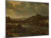 River View with Ferry-Herman Saftleven-Mounted Art Print