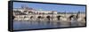 River Vltava with Charles Bridge and the Castle District with St. Vitus Cathedral and Royal Palace-Markus Lange-Framed Stretched Canvas