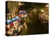 River Walk Restaurants and Cafes of Casa Rio, San Antonio, Texas-Bill Bachmann-Stretched Canvas