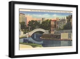 River Walk, San Antonio-null-Framed Art Print