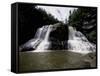 River Waterfall, USA-Michael Brown-Framed Stretched Canvas