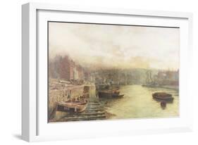 River Wear, North Bank Looking West from Customs House-Thomas Marie Madawaska Hemy-Framed Giclee Print