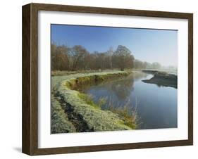 River Wey at Thundery Meadows, Surrey Wildlife Trust's Wetland Reserve, Elstead, Surrey, England-Pearl Bucknall-Framed Photographic Print