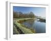 River Wey at Thundery Meadows, Surrey Wildlife Trust's Wetland Reserve, Elstead, Surrey, England-Pearl Bucknall-Framed Photographic Print