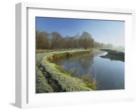 River Wey at Thundery Meadows, Surrey Wildlife Trust's Wetland Reserve, Elstead, Surrey, England-Pearl Bucknall-Framed Photographic Print