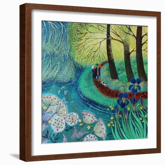 River Wey walk, 2017-Lisa Graa Jensen-Framed Giclee Print