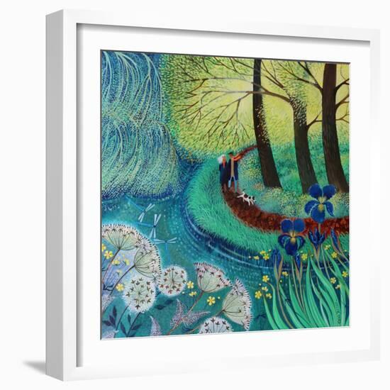 River Wey walk, 2017-Lisa Graa Jensen-Framed Giclee Print