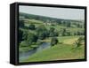 River Wharfe, Barden Bridge Near Bolton, Yorkshire, England, United Kingdom-Adam Woolfitt-Framed Stretched Canvas