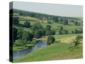 River Wharfe, Barden Bridge Near Bolton, Yorkshire, England, United Kingdom-Adam Woolfitt-Stretched Canvas