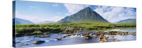 River with a Mountain, Buachaille Etive Mor, Loch Etive, Rannoch Moor, Highlands Region, Scotland-null-Stretched Canvas