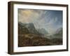 River with Boat Moorings-Herman Saftleven-Framed Art Print