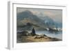 River with Figure on the Bank, 19th Century-George Chinnery-Framed Giclee Print