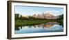 River with Teton Range in the background, Grand Teton National Park, Wyoming, USA-null-Framed Photographic Print
