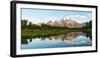 River with Teton Range in the background, Grand Teton National Park, Wyoming, USA-null-Framed Photographic Print