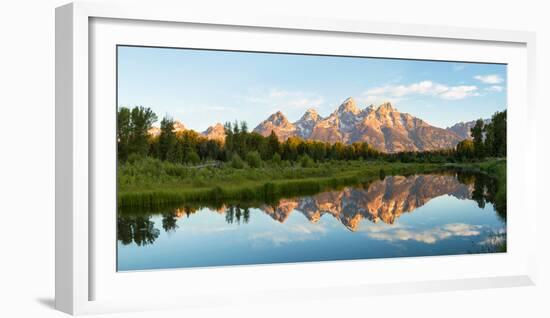 River with Teton Range in the background, Grand Teton National Park, Wyoming, USA-null-Framed Photographic Print