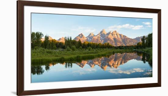 River with Teton Range in the background, Grand Teton National Park, Wyoming, USA-null-Framed Photographic Print