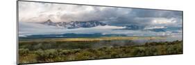 River with Teton Range in the background, Grand Teton National Park, Wyoming, USA-null-Mounted Photographic Print