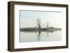 River with Tree Reflected in the Delta of the Volga River, Russia-Vadim Petrakov-Framed Photographic Print