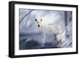 River Wolf II-Gordon Semmens-Framed Giclee Print