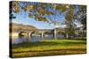 River Wye and Bridge, Builth Wells, Powys, Wales, United Kingdom, Europe-Billy Stock-Stretched Canvas