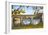 River Wye and Bridge, Builth Wells, Powys, Wales, United Kingdom, Europe-Billy Stock-Framed Photographic Print