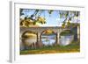 River Wye and Bridge, Builth Wells, Powys, Wales, United Kingdom, Europe-Billy Stock-Framed Photographic Print