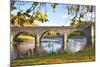 River Wye and Bridge, Builth Wells, Powys, Wales, United Kingdom, Europe-Billy Stock-Mounted Photographic Print