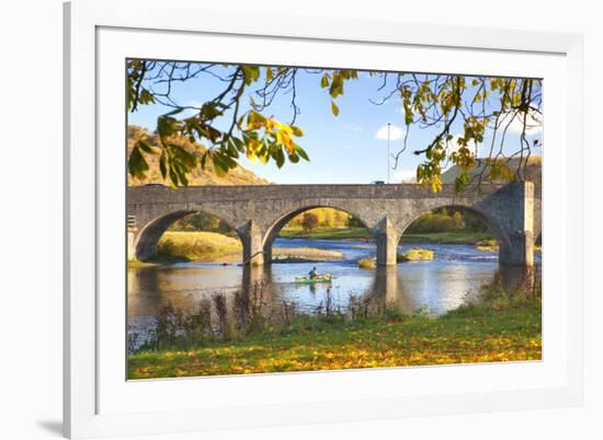 River Wye and Bridge, Builth Wells, Powys, Wales, United Kingdom, Europe-Billy Stock-Framed Photographic Print