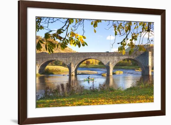 River Wye and Bridge, Builth Wells, Powys, Wales, United Kingdom, Europe-Billy Stock-Framed Photographic Print