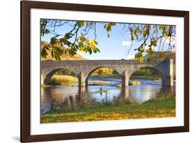 River Wye and Bridge, Builth Wells, Powys, Wales, United Kingdom, Europe-Billy Stock-Framed Photographic Print