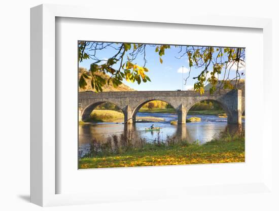 River Wye and Bridge, Builth Wells, Powys, Wales, United Kingdom, Europe-Billy Stock-Framed Photographic Print